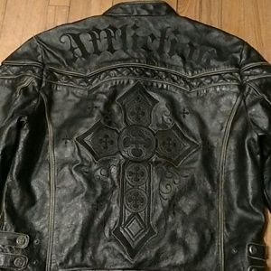 affliction leather jacket limited edition